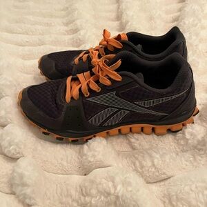 Reebok Men's Black and Orange Athletic Shoes